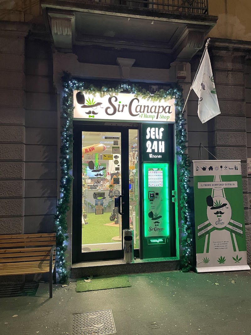 Sir Canapa Hemp Shop Milano - Self Service H24/7 - Delivery - Info C4nnabis Point